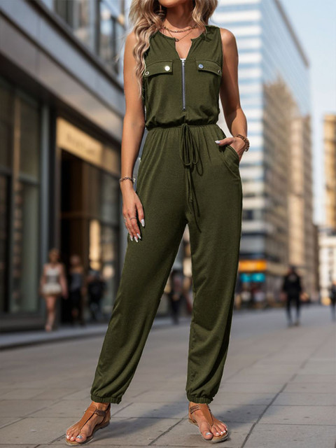 StyleCast Women Sleeveless Basic Jumpsuit