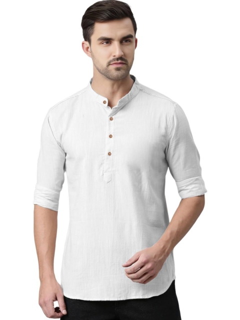 EdinWolf Band Collar Straight Kurta