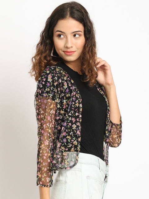 A AND K Floral Printed Cotton Shrug - Image 3