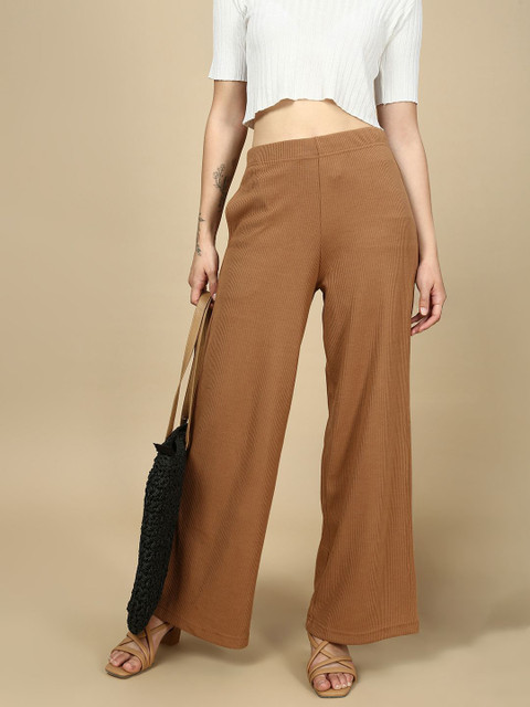 PYNK Women Straight Regular Palazzos