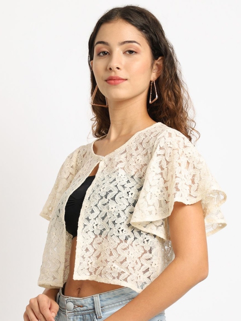A AND K Floral Printed Cotton Shrug - Image 4