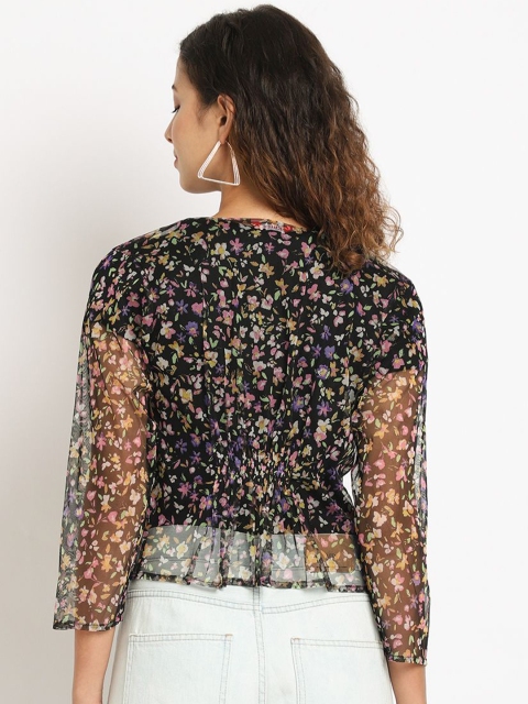 A AND K Floral Printed Cotton Shrug - Image 5