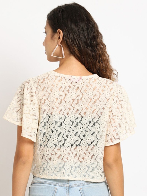 A AND K Floral Printed Cotton Shrug - Image 5