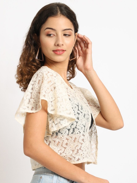 A AND K Floral Printed Cotton Shrug - Image 3