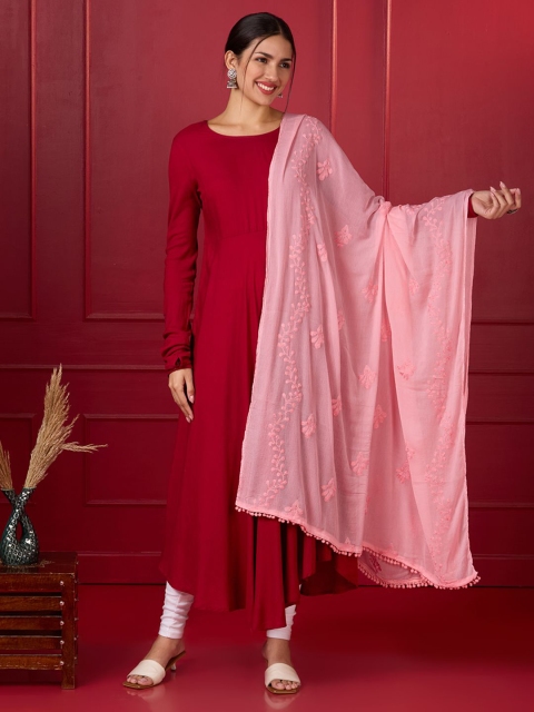 Dupatta Bazaar Ethnic Motifs Embroidered Dupatta with Thread Work