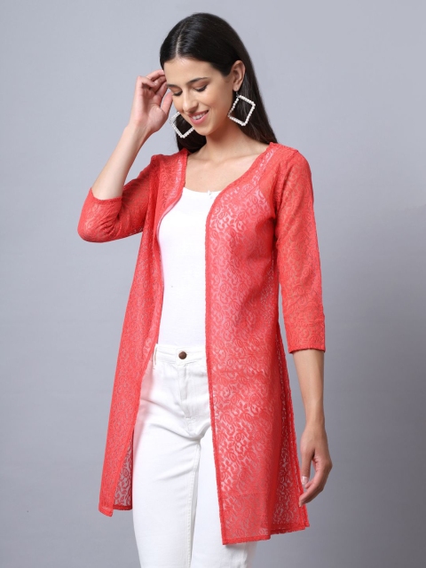 A AND K Floral Printed Cotton Shrug - Image 4