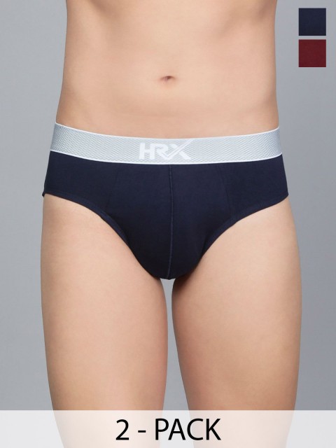 HRX by Hrithik Roshan Pack Of 2 Mid Rise Hipster Brief-HRX_BRF_003_NB_MRN_2PC