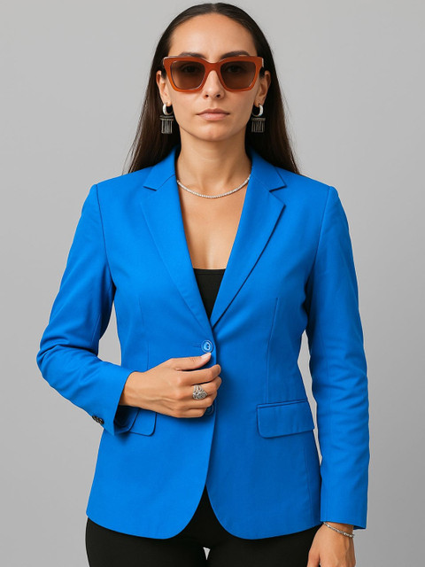 Talethread Cotton Linen Single-Breasted Casual Blazer