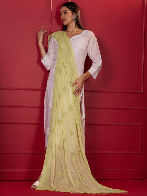 Dupatta Bazaar Embroidered Dupatta with Thread Work