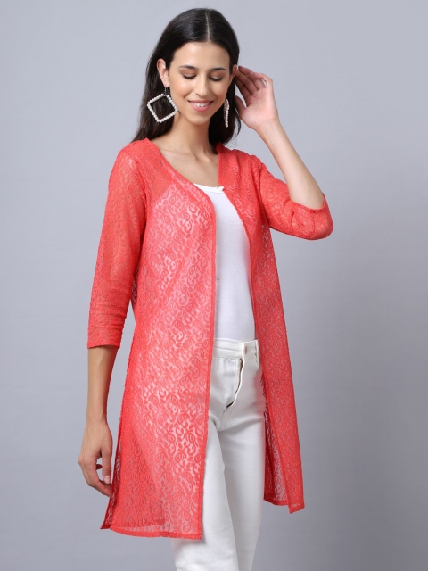 A AND K Floral Printed Cotton Shrug - Image 3