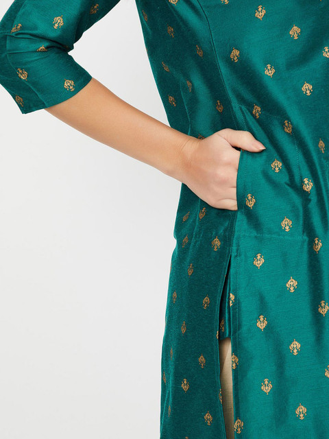 max Women Ethnic Motifs Printed Festive A-Line Kurta - Image 3