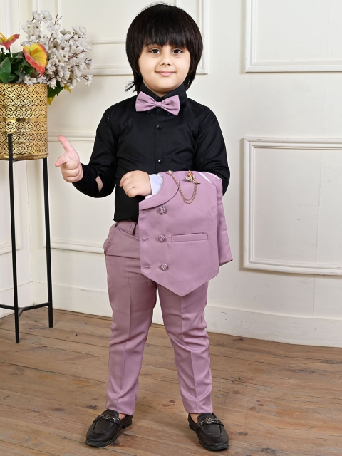 BT DEZINES Boys Double-Breasted Three-Piece Suit - Image 6