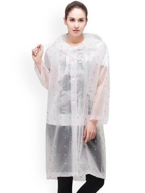 Alexvyan Printed Hooded Rain Jacket - Image 4