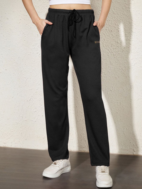 Leotude Women Mid-Rise Relaxed-Fit Trackpants