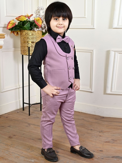 BT DEZINES Boys Double-Breasted Three-Piece Suit - Image 3