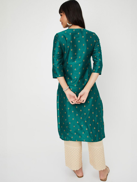 max Women Ethnic Motifs Printed Festive A-Line Kurta - Image 5
