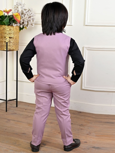 BT DEZINES Boys Double-Breasted Three-Piece Suit - Image 5