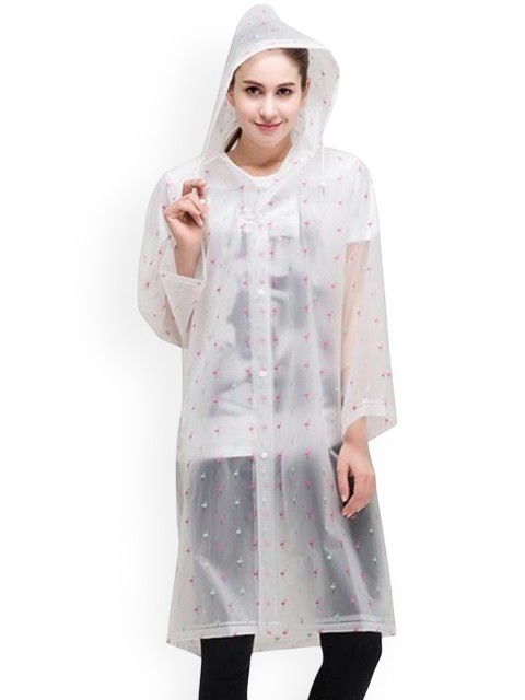 Alexvyan Printed Hooded Rain Jacket - Image 5
