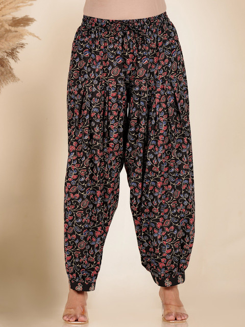 Aramya Women Floral Printed Loose Fit Cotton Salwar