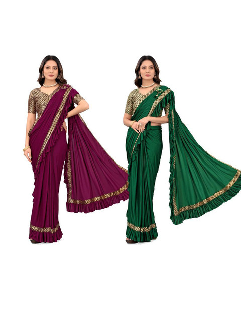 HARIOM FASHION Selection Of 2 Sarees
