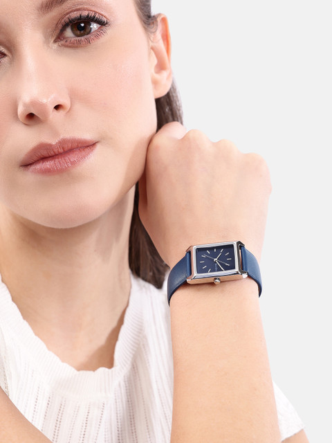 Mast & Harbour Unisex Brass Dial & Leather Straps Analogue Watch