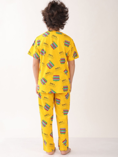 Anthrilo Boys Pack of 2 Abstract Printed Night suit - Image 4
