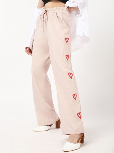 Bewakoof Air 1.0 Women Pink Straight Fit Pants