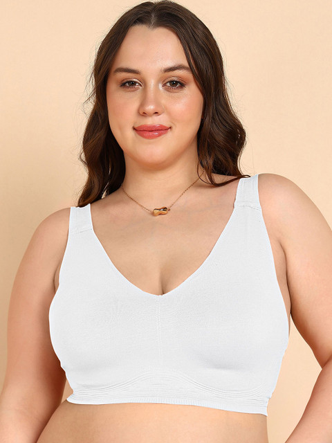 Tweens Invisi-Fit Plus-Size Lightly Padded Cotton Bonded Seamless Bra