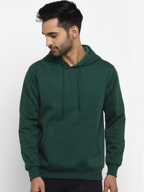 Mast & Harbour Men Solid Cotton Fleece Hooded Sweatshirt - Image 2