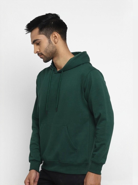Mast & Harbour Men Solid Cotton Fleece Hooded Sweatshirt - Image 5