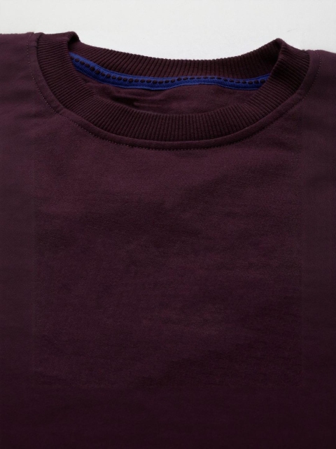 Mast & Harbour Men Solid Cotton Fleece Anti Odour Sweatshirt - Image 5