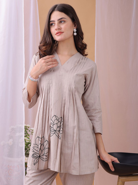 KALINI V-Neck Top With Trousers Co-Ords Set - Image 4