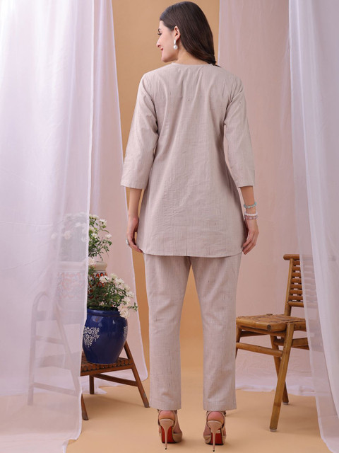 KALINI V-Neck Top With Trousers Co-Ords Set - Image 6