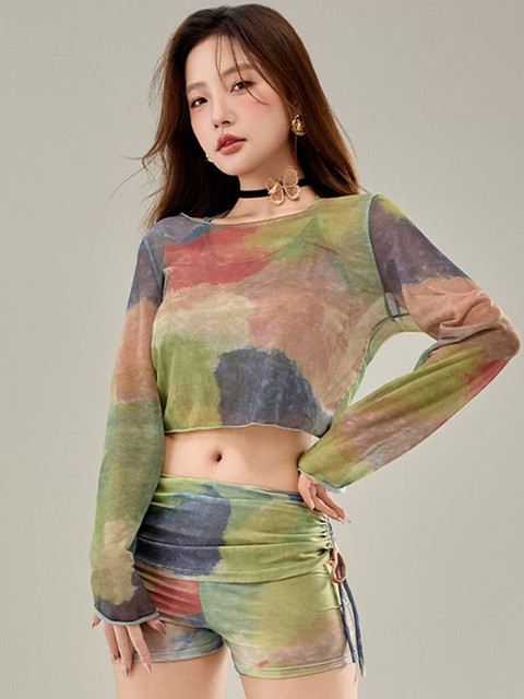 LULU & SKY Printed Bikini Swimwear Cover Up Set