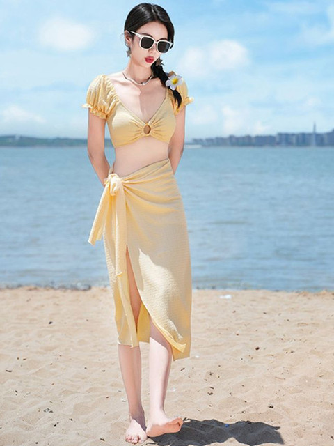 LULU & SKY Swim Bikini Set With Sarong