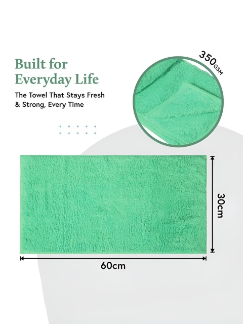 Aura Green 3 Pieces Microfiber Cleaning Towels - Image 3