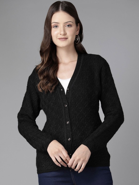 The Roadster Lifestyle Co Cable Knit Woolen Cardigan