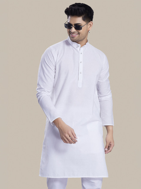 PulseIQ Men Thread Work Kurta