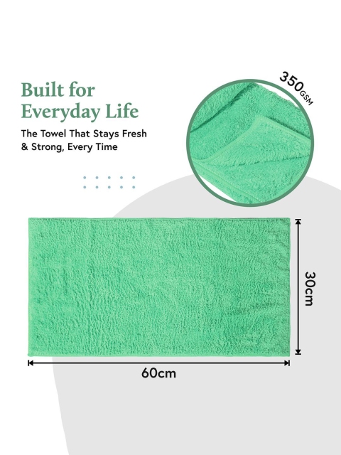 Kuber Industries Green 3 Pieces Microfiber 350 GSM Cleaning Cloths - Image 7