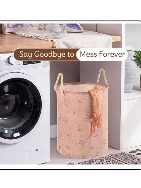 Aura Washing Clothes Storage Laundry Basket with Handles - Image 4