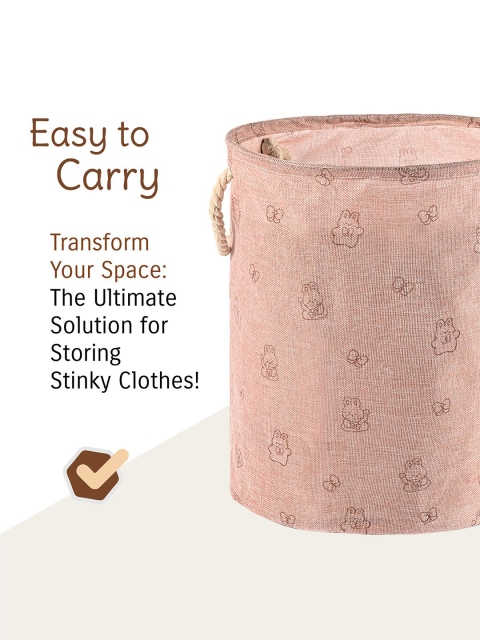 Aura Washing Clothes Storage Laundry Basket with Handles - Image 6