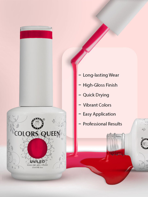 Colors Queen UV/LED Soak Off Long Wearing Gel Polish 15 ml - Shade 220 - Image 3