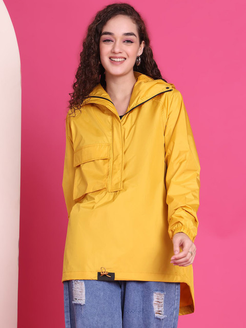 HOUSE OF VEDAS Waterproof Hooded Rain Jacket