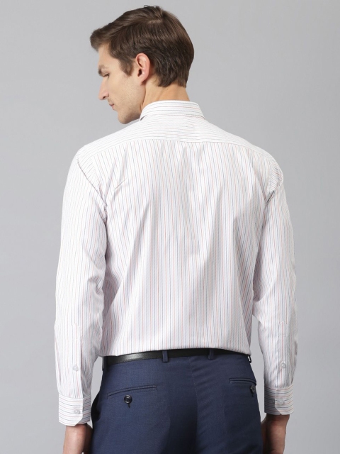 ACCOX Men Comfort Regular Fit Spread Collar Vertical Striped Cotton Formal Shirt - Image 5