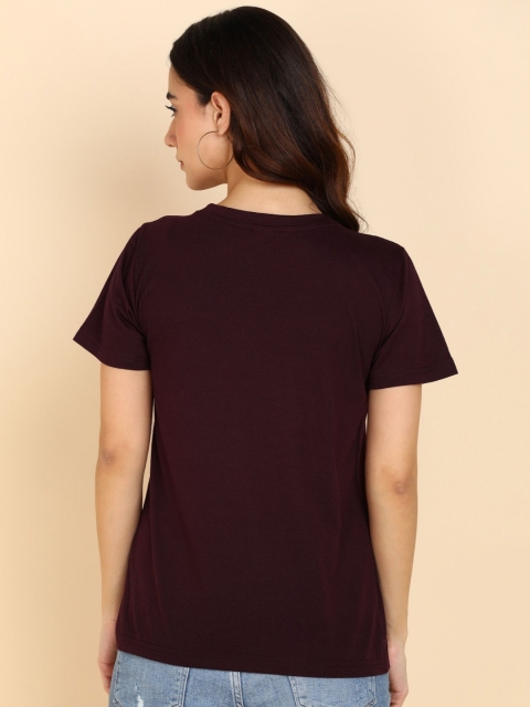 Adyavastram Women Pack of 2 Solid Round Neck Cotton T-shirts - Image 4