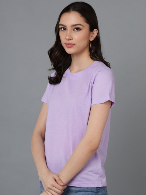 Adyavastram Women Pack of 2 Solid Round Neck Cotton T-shirts - Image 2