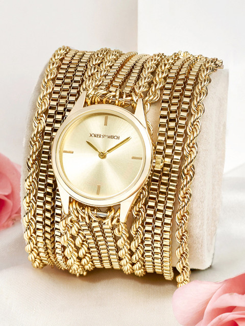 JOKER & WITCH Women Dial & Wrap Around Straps Analogue Watch AMWW1045 - Image 2