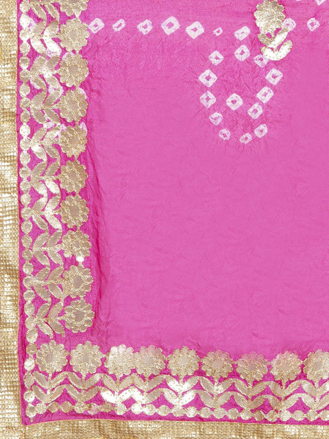 Moda Rapido Dyed Bandhani Dupatta with Gotta Patti - Image 2
