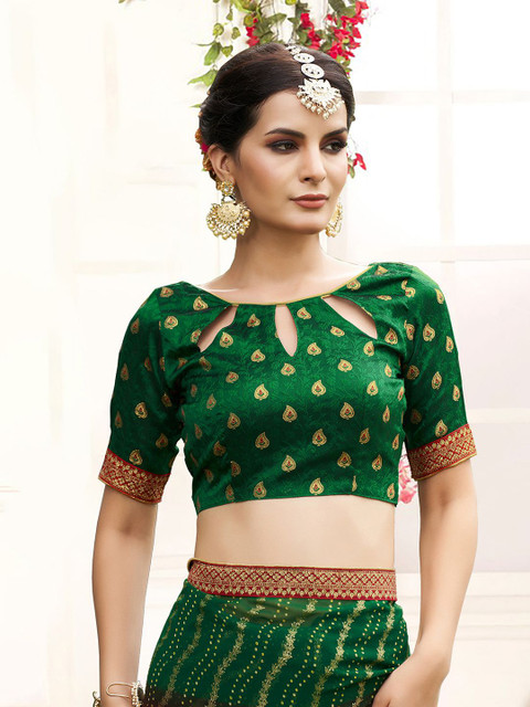 Rekha Maniyar Printed Zari Ready to Wear Bandhani Saree - Image 7