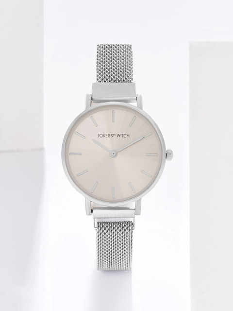 JOKER & WITCH Women Dial & Stainless Steel Straps Analogue Watch AMWW1103